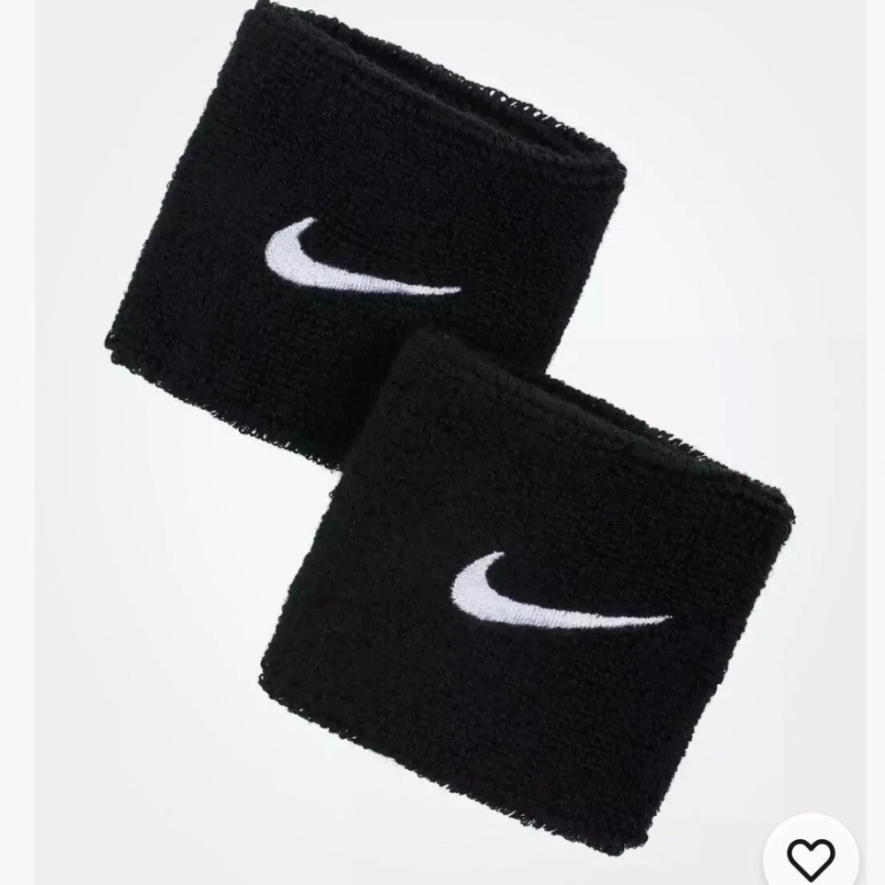 Nike Black Sports Wristbands - Set of 2